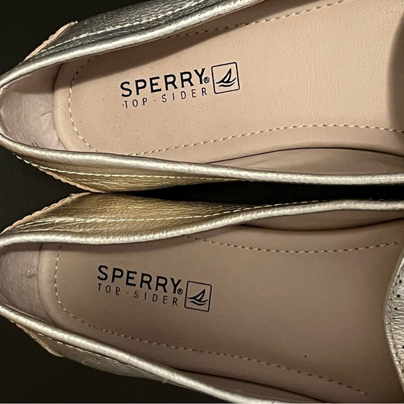 Sperry Top Sider Women's Georgia Loafers Metallic Gold - Picture 7 of 14